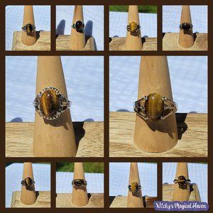 Tiger's Eye Gemstone Rings